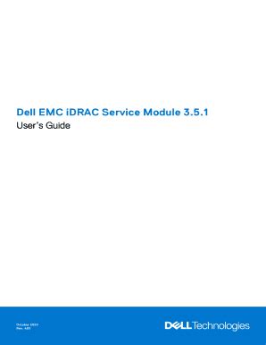 Dell EMC iDRAC Service Module 3.5.1 User’s Guide.